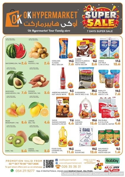 Ok Hypermarket Super Sale deals