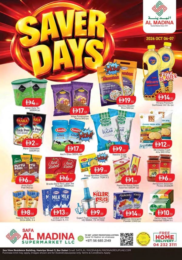 Safa Al Madina Bur Dubai Saver days offers