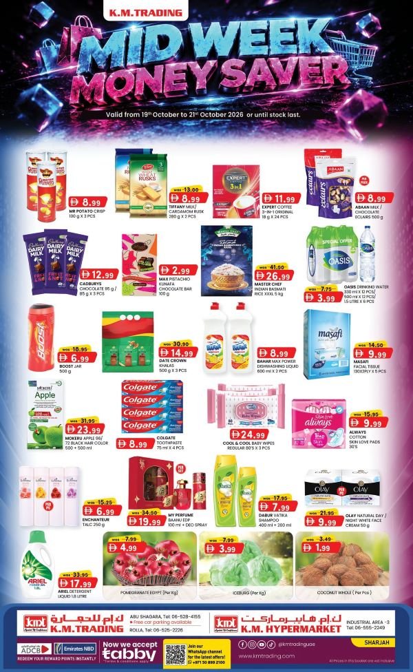 KM Trading Sharjah mid week Money Savers