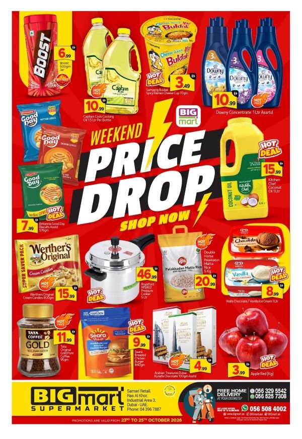 BIGmart Dubai Weekend Price Drop deals