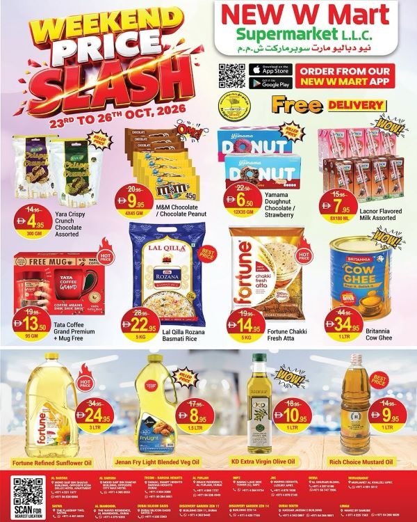 New W Mart Weekend Price Slash offers