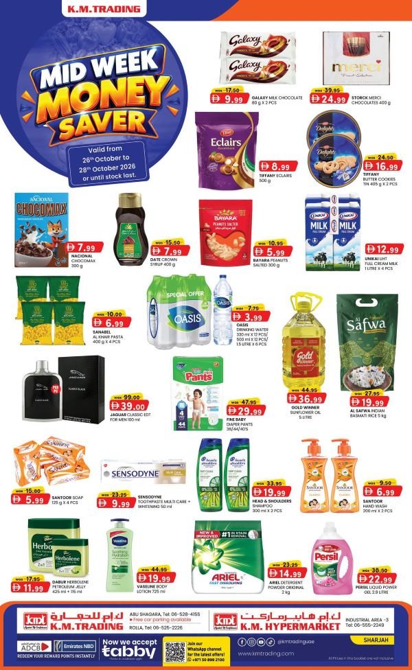 KM Trading Sharjah mid week Money Savers