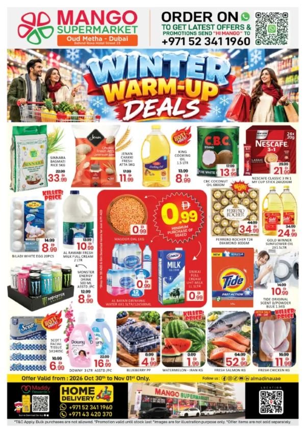 Mango Supermarket- Oud Metha Winter Warm-up deals