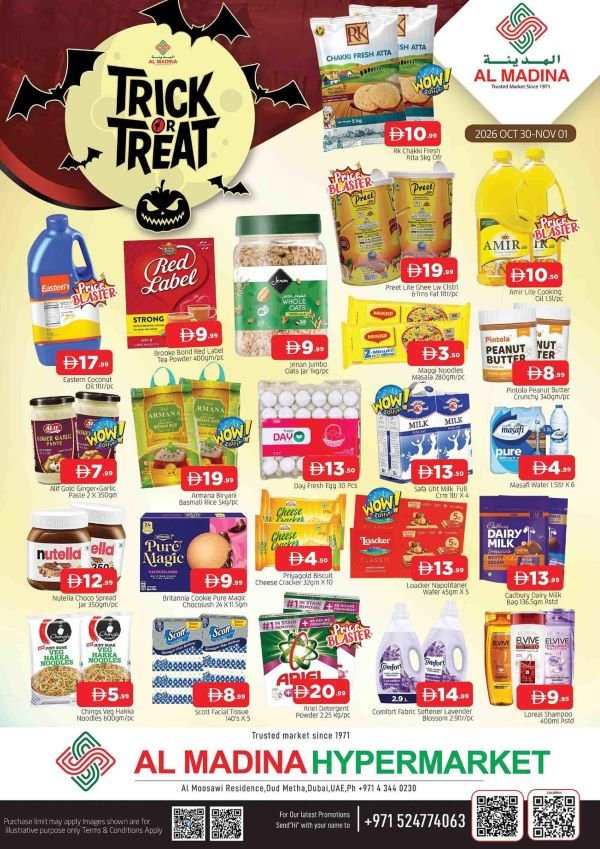 Safa Al Madina Bur Dubai Trick or Treat deals