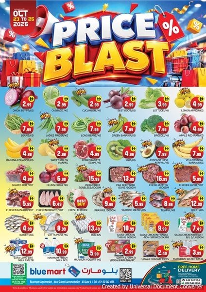 Bluemart Hypermarket Price Blast Offer