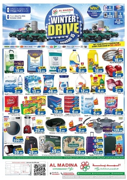 Al Madina Hypermarket Abu Dhabi Winter offer